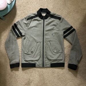 Penguin Men's Gray Bomber Jacket Medium